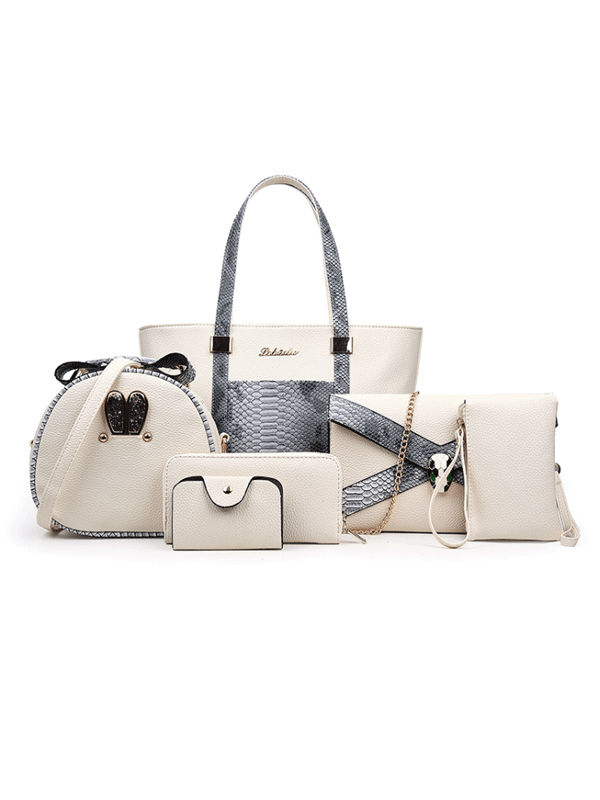 CONJUNTO DE SACOS 5 PCS MARGRETE branco