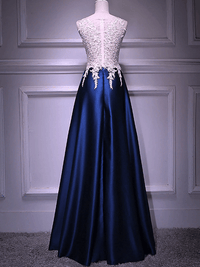 VESTIDO ELEGANTE NEMERA azul escuro