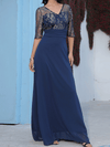 VESTIDO ELEGANTE PRETTO azul