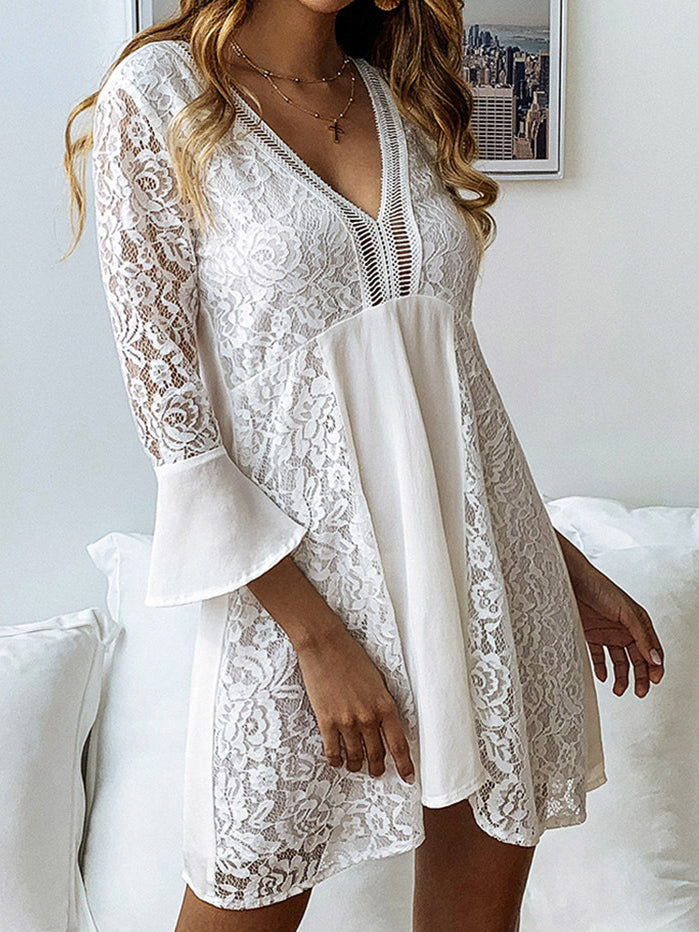 VESTIDO DE VERÃO AVALINE branco