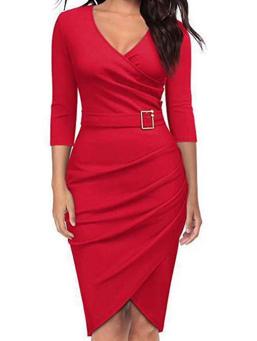 <tc>Vestido Elegante Yolie vermelho</tc>