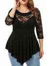 BLUSA PLUS SIZE LIEKE preta