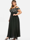 VESTIDO ELEGANTE PLUS SIZE OLIVIA preto