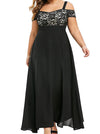 VESTIDO ELEGANTE PLUS SIZE OLIVIA preto