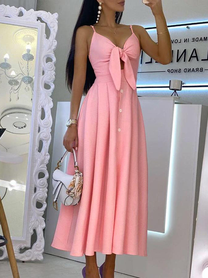 VESTIDO ELEGANTE AVALINE rosa