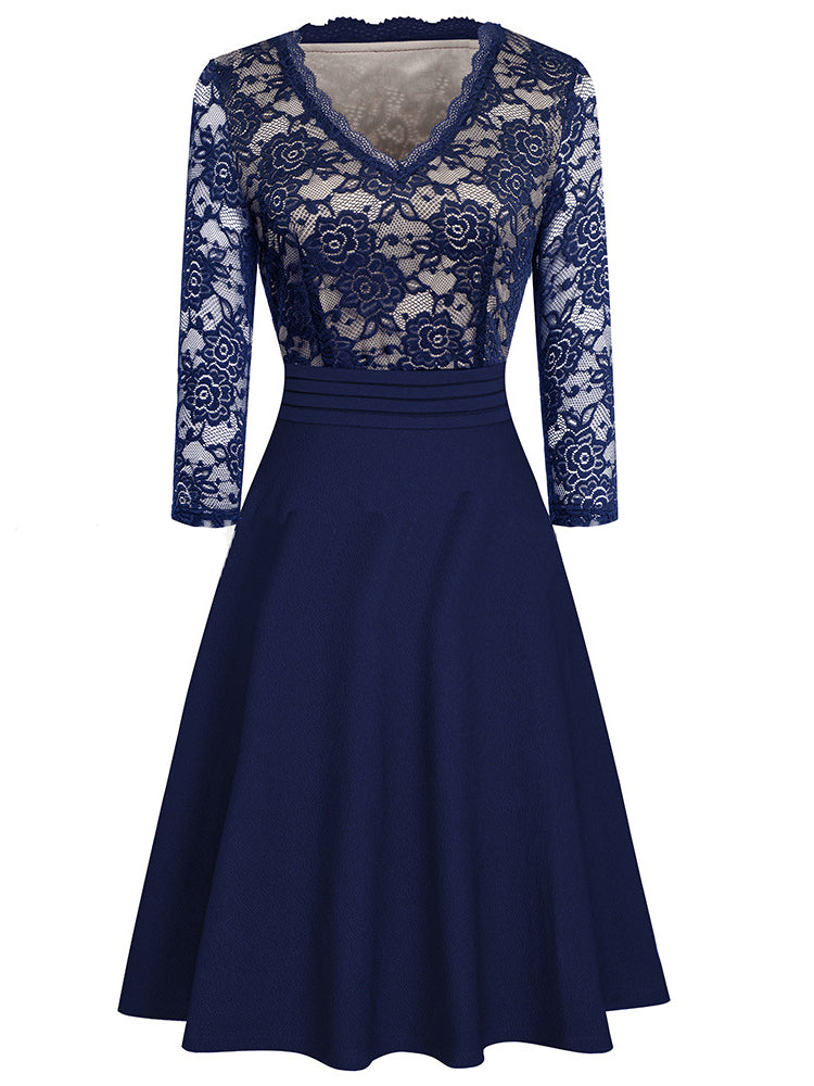 <tc>Vestido Elegante Justah azul</tc>