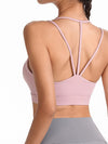 SPORT SEAMLESS BRA CARMINE rosa