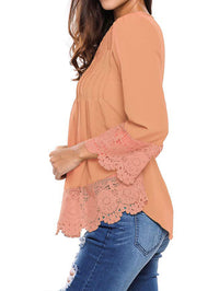 <tc>Camisola Renda Paula laranja</tc>