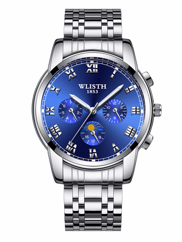 <tc>Relógio de Pulso Reilly azul prateado</tc>