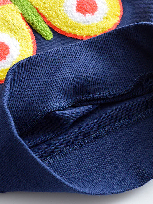 <tc>Sweatshirt Infantil Laney azul escuro</tc>