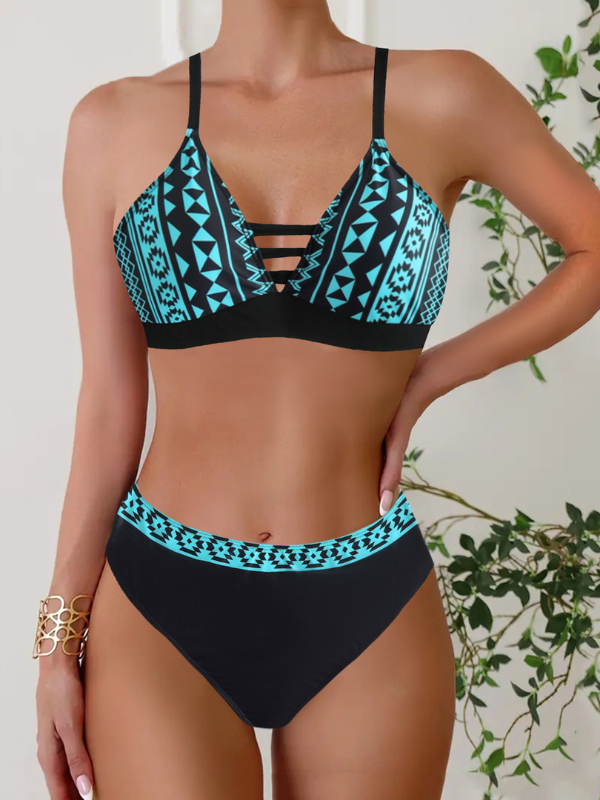 Bikini Stina preto e azul