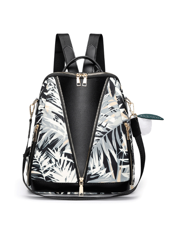 MOCHILA PERRIANNE preto e branco