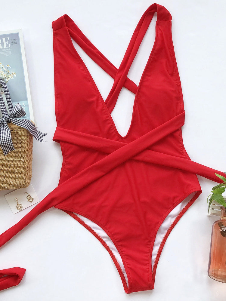 ONE PIECE SWIMWEAR KAEA vermelho