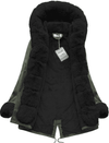 <tc>Parka Elora Caqui e preta</tc>