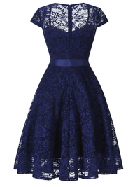 VESTIDO ELEGANTE TARREN azul