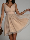 VESTIDO ELEGANTE VIENNIA bege