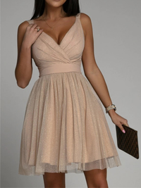 VESTIDO ELEGANTE VIENNIA bege