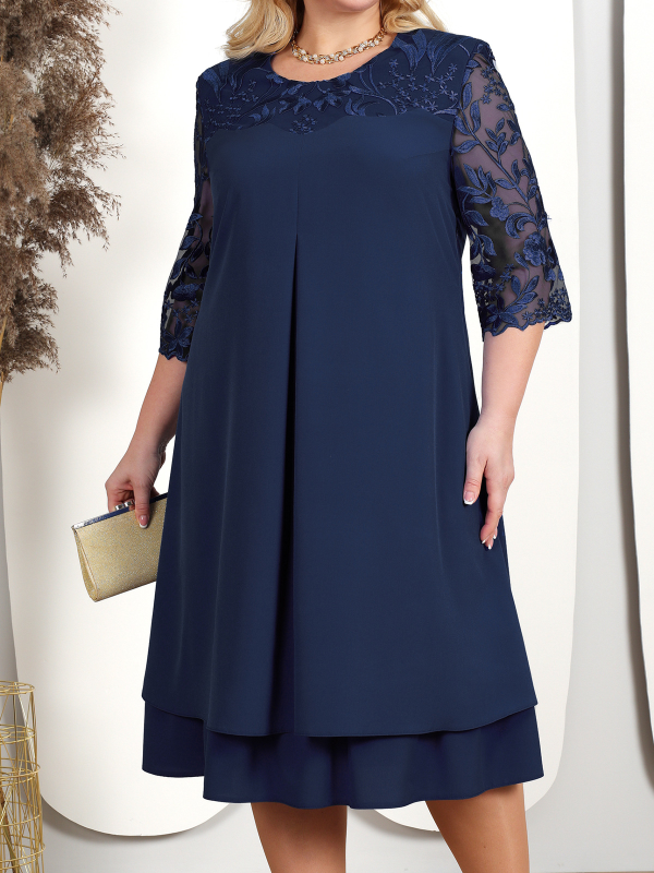 <tc>Vestido Shifien Azul Escuro</tc>