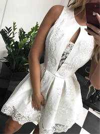 VESTIDO ELEGANTE FELICITI branco