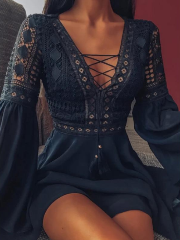 VESTIDO ELEGANTE SERINNA preto