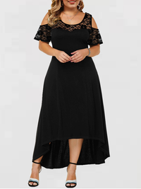 VESTIDO ELEGANTE ADELIANA preto