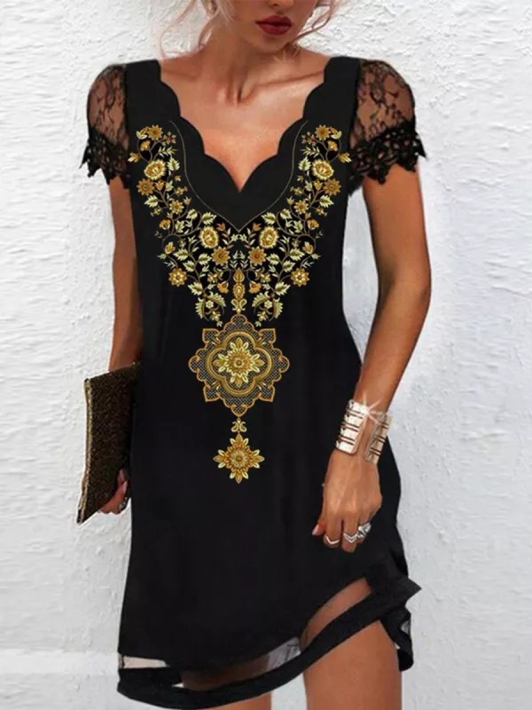 VESTIDO ELEGANTE NYCHOLE preto e marrom