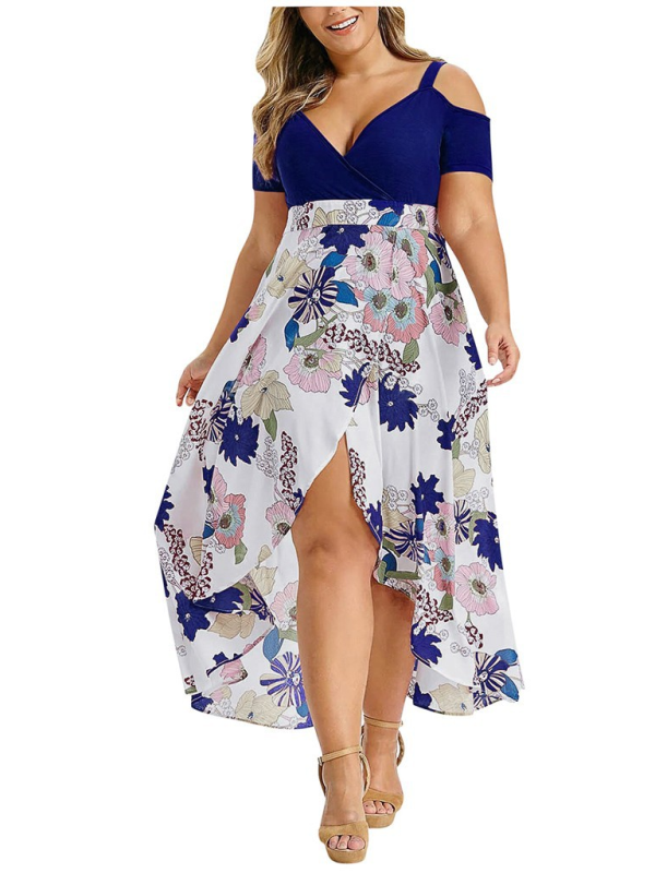 VESTIDO PLUS SIZE VERÃO RADOMILA azul escuro