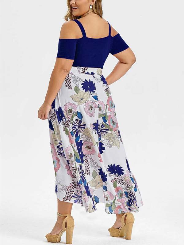 VESTIDO PLUS SIZE VERÃO RADOMILA azul escuro