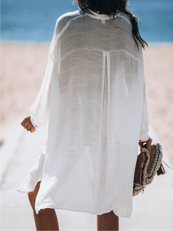<tc>Vestido de Praia Tennyson branco</tc>