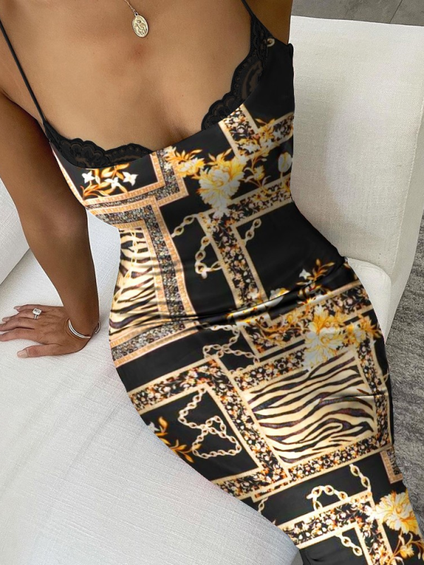 VESTIDO ELEGANTE DEBARA preto e dourado