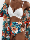 CONJUNTO BEACH 3 PCS BIQUÍNI E CAPA DASIA multicolorido