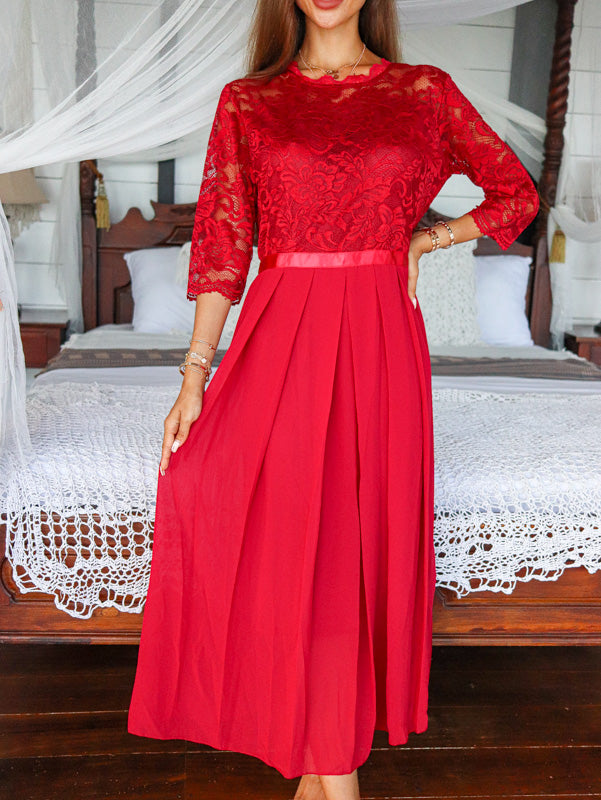<tc>Vestido Elegante Netty vermelho</tc>