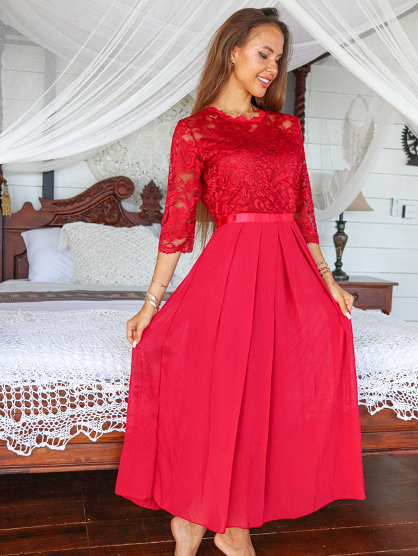 <tc>Vestido Elegante Netty vermelho</tc>