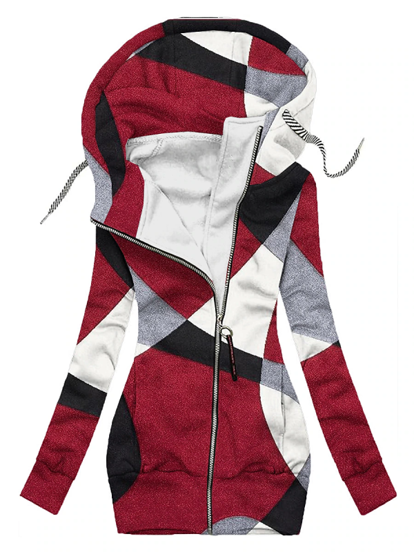 <tc>Hoodie Qui vermelho e cinzento</tc>