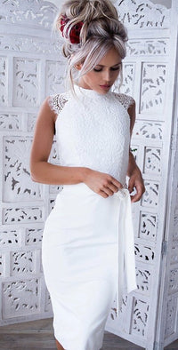 <tc>Vestido Elegante Keilani branco</tc>