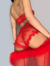 <tc>Conjunto Lingerie Mariena vermelho</tc>