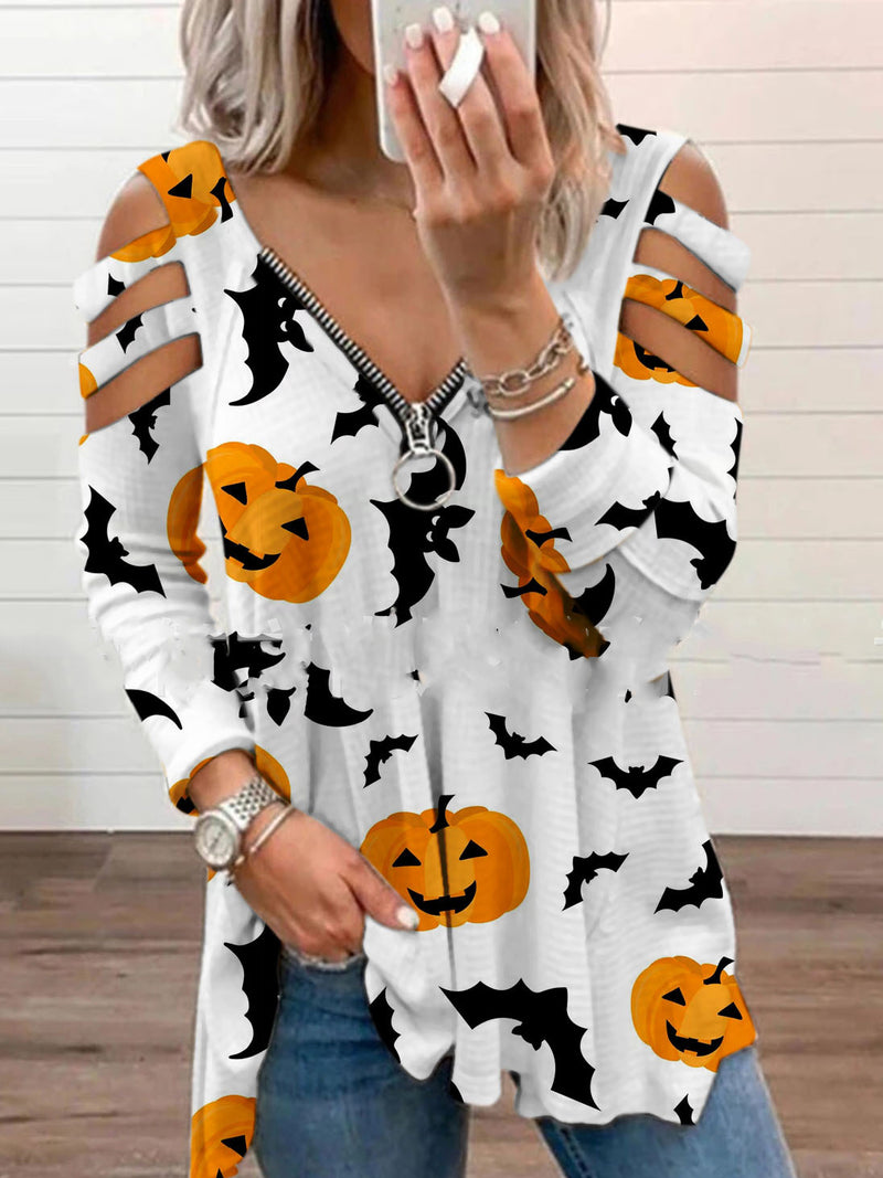 CAMISA HALLOWEEN JACENDA branca