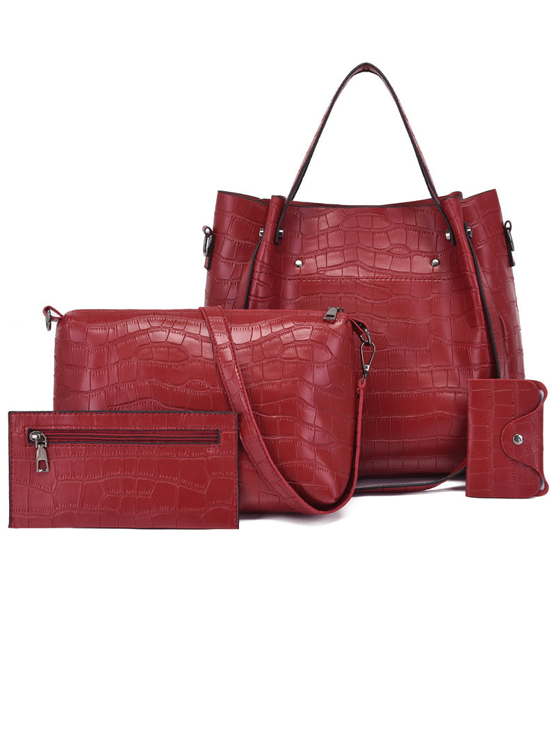 CONJUNTO DE SACOS 4 PCS KHRIS vermelho