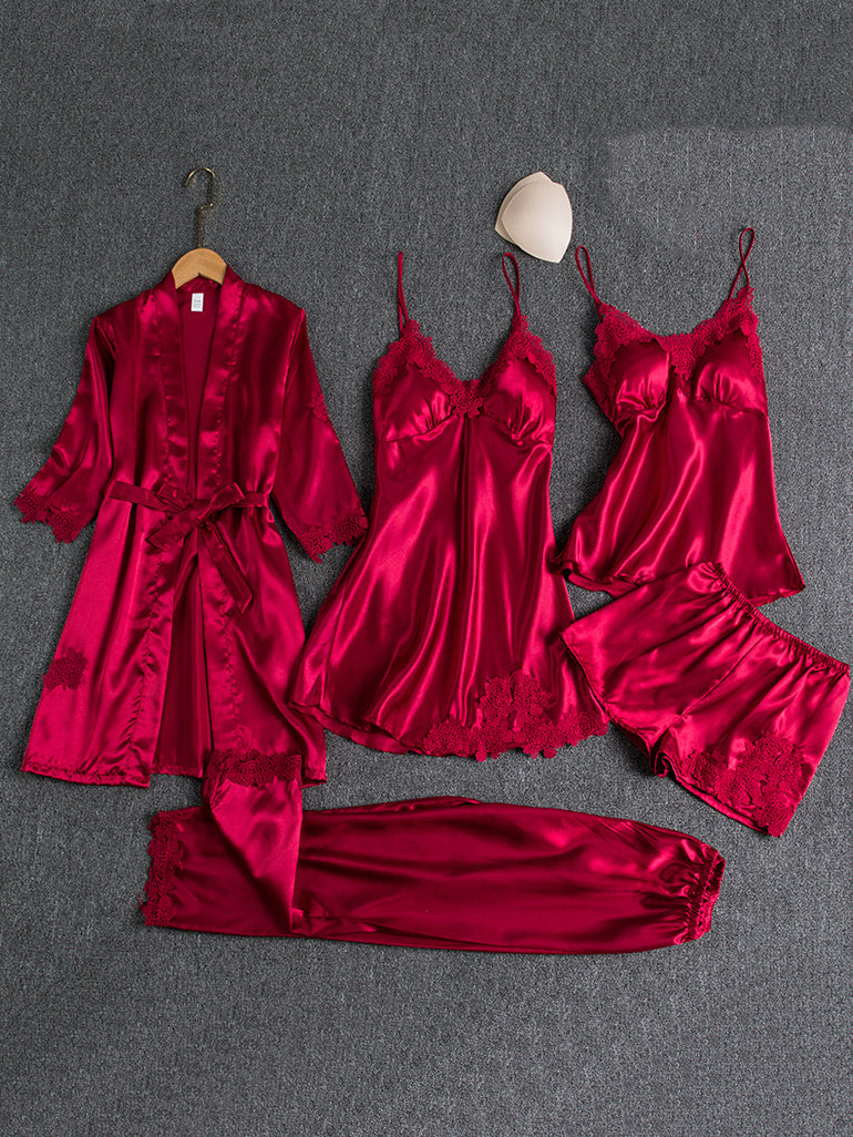 CONJUNTO DE ROUPA INTERIOR NEDA vermelho