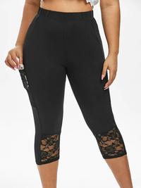 LEGGINGS PLUS SIZE CAPRI RANILA preta