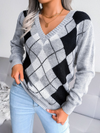 PULLOVER ELEGANTE NEIVES cinza