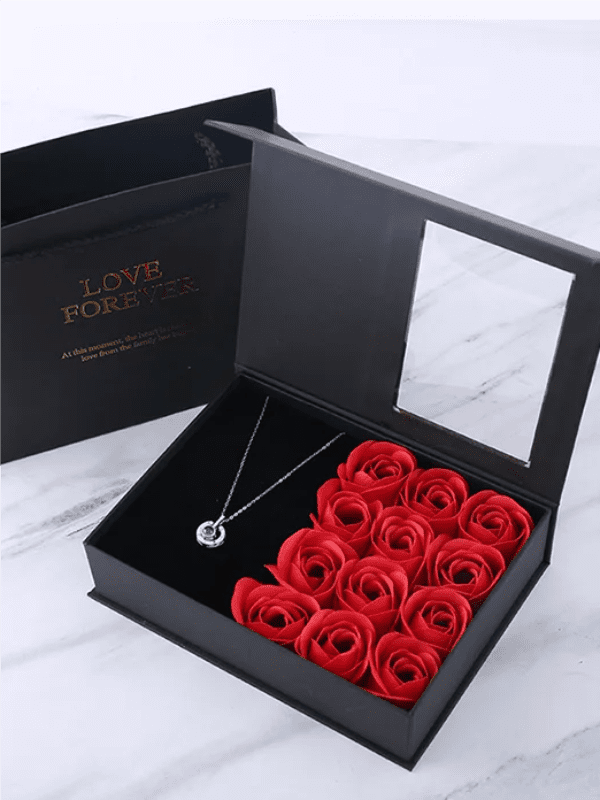 <tc>Caixa Prenda Com Fio e Rosas Itssel vermelha</tc>