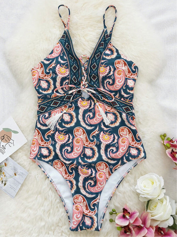 MONOKINI MERINA rosa e azul