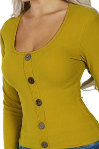 <tc>Camisola Vicenta mostarda</tc>