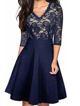 <tc>Vestido Elegante Justah azul</tc>
